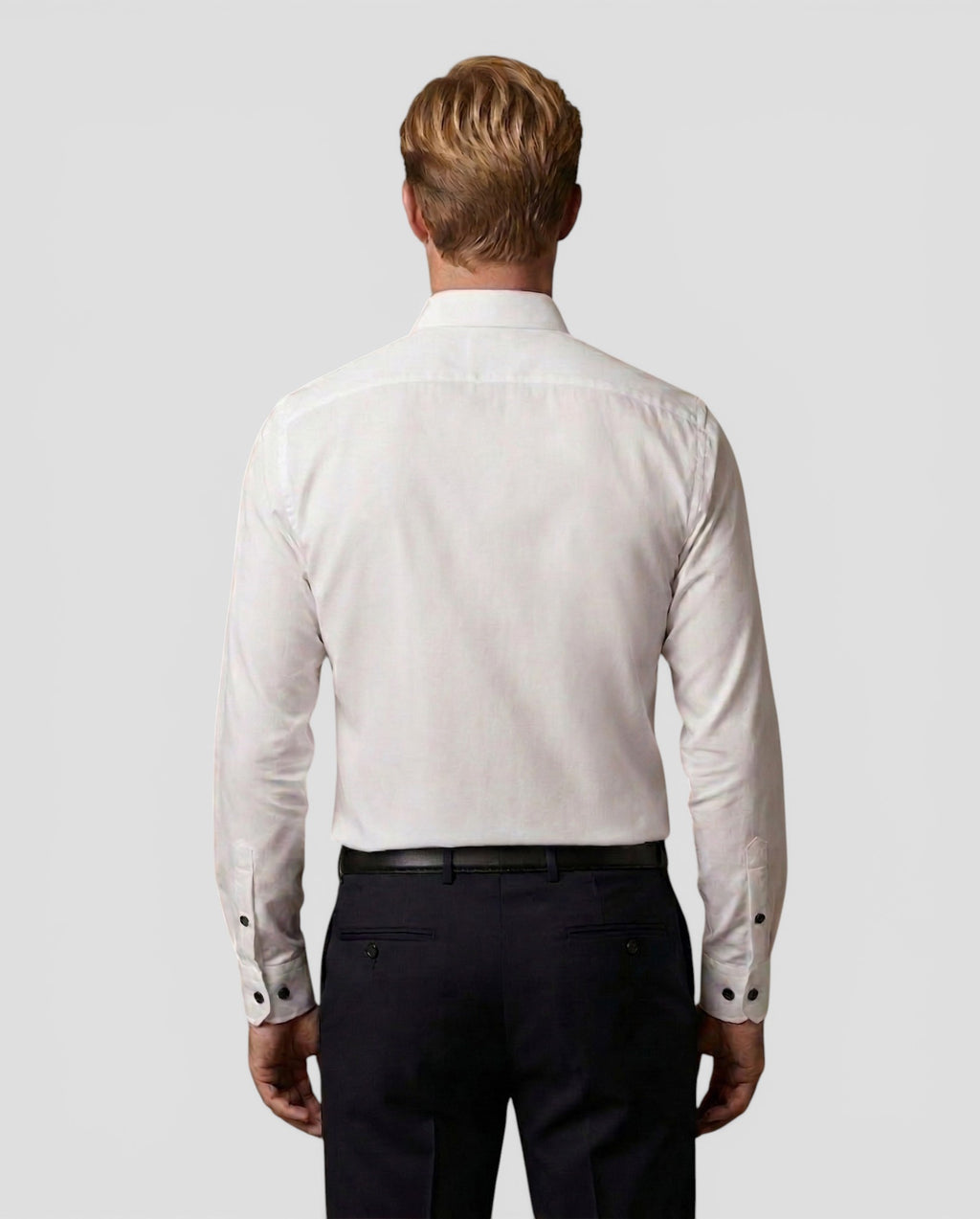 Jensen og Madsen | Herre Stretch Skjorte Komfortabel Slim Pasform