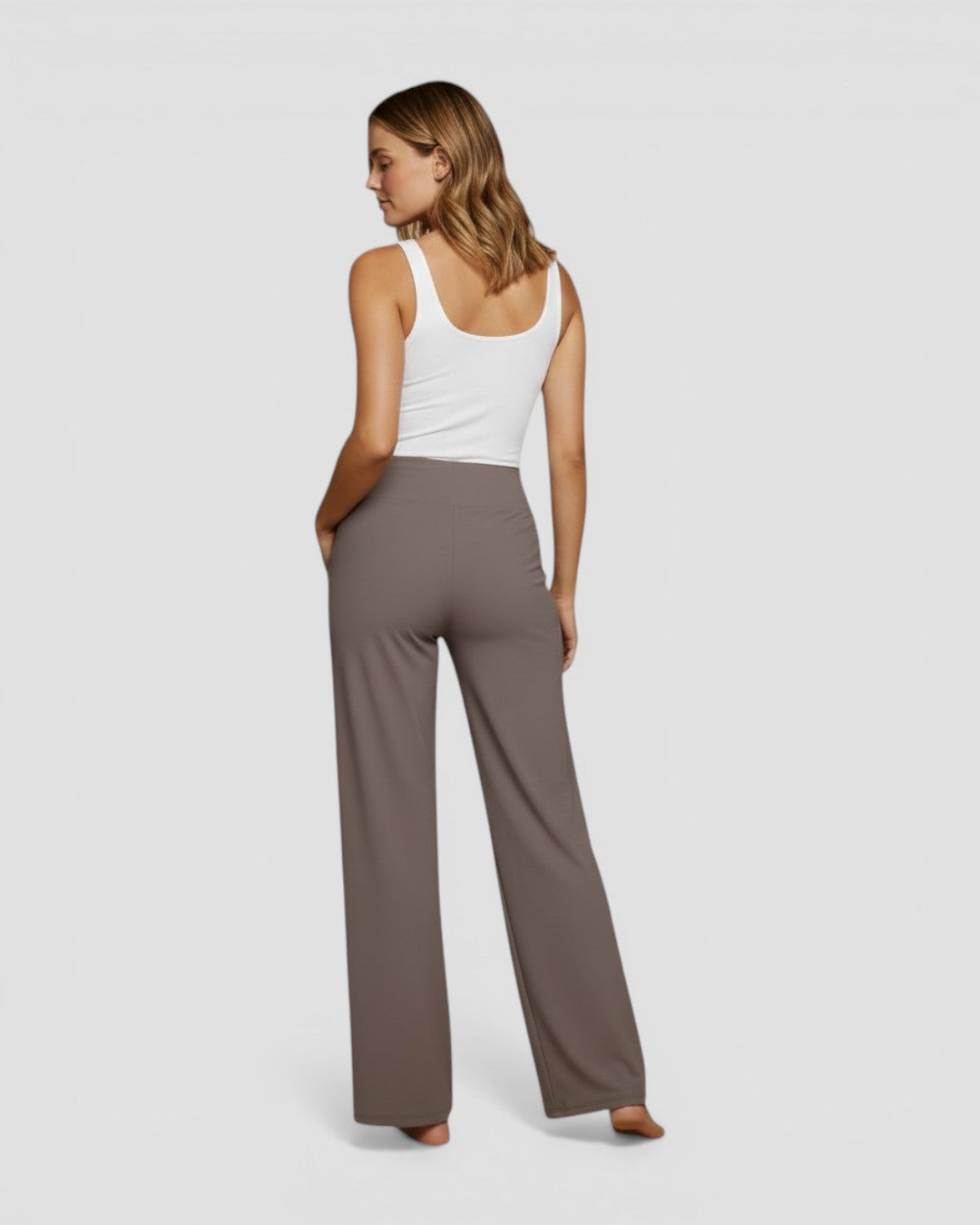 Jensen og Madsen | Dame Komfortable Strækbukser Elastisk Løs Pasform