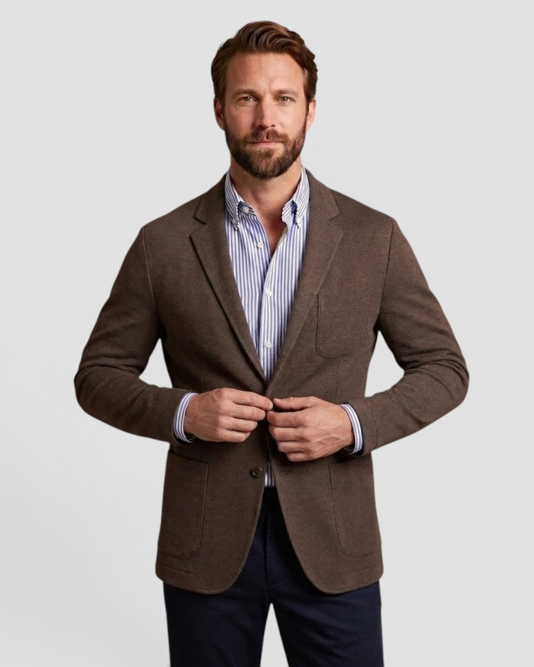 Jensen og Madsen | Herre Blazer Klassisk Snit Afslappet Stil