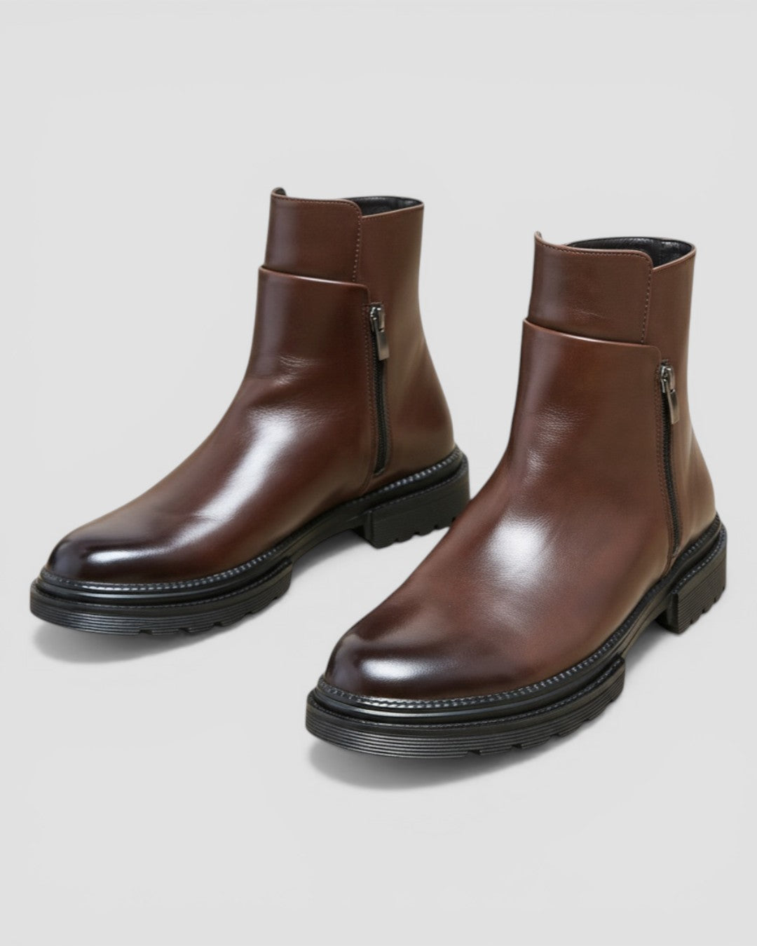 Herre Chelsea Støvler i Splitlæder Komfort Business Casual