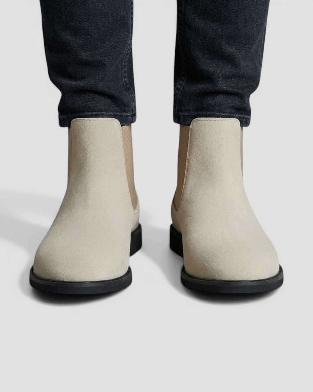 Herre Ankel Chelsea Støvler Anti Ruskind Engelsk Stil