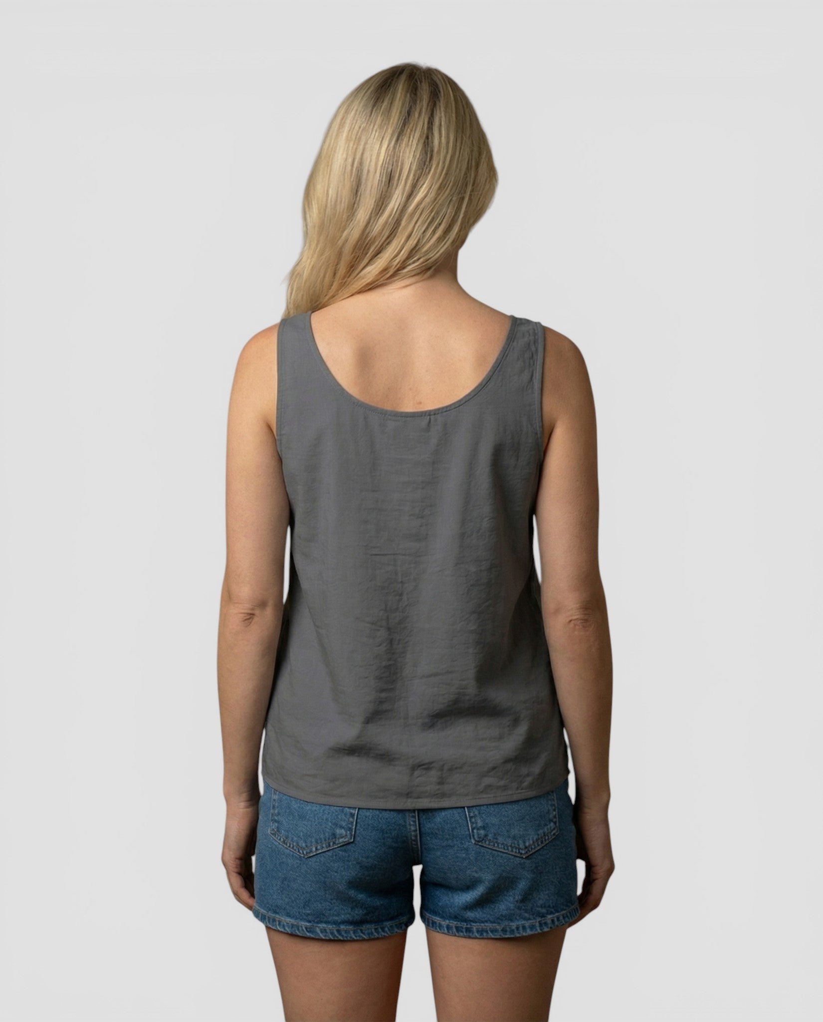 Jensen og Madsen | Dame Let Ærmeløs Top Komfortabel Løs Pasform Sommer