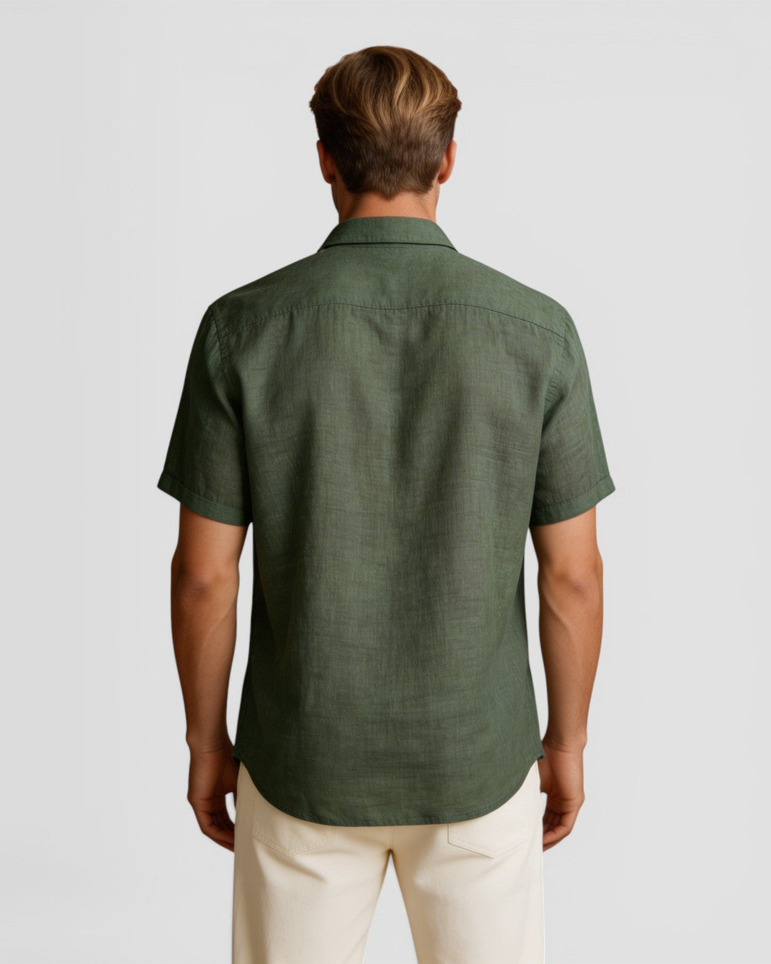 Jensen og Madsen | Herre Let Kortærmet Skjorte Komfortabel Åndbar Pasform