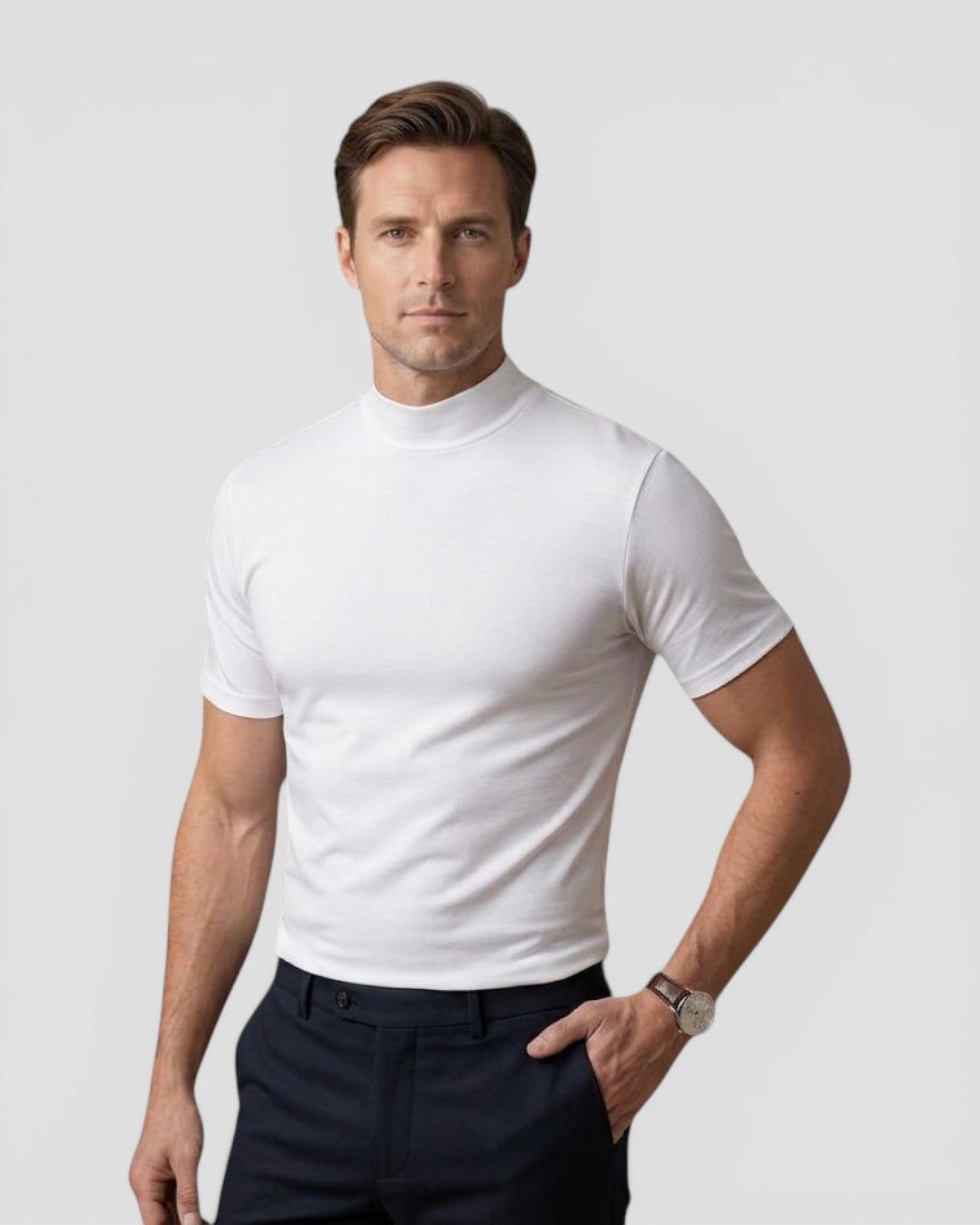 Jensen og Madsen | Herre Stretch T-Shirt Blød og Komfortabel Pasform