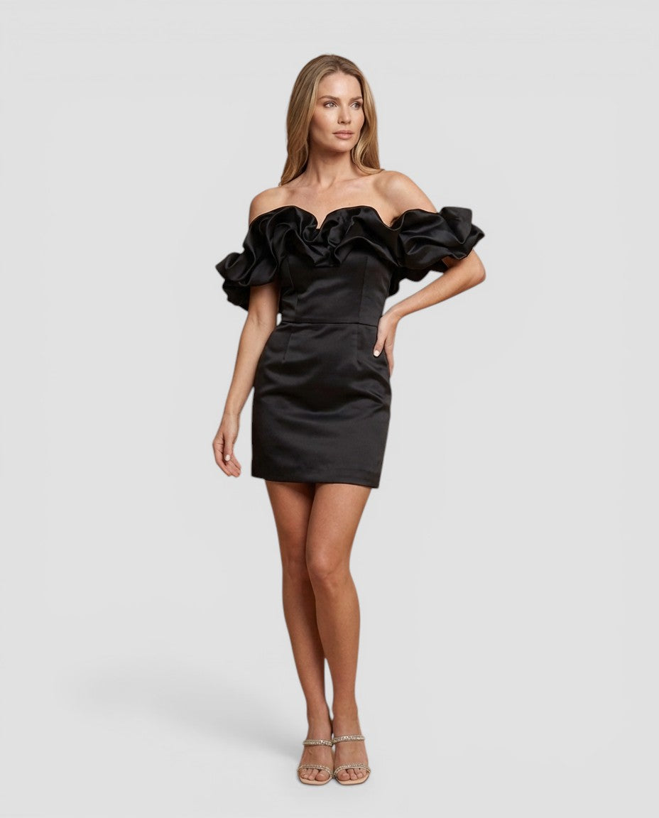 Jensen og Madsen | Dame Off Shoulder Aftenkjole Elegant Pasform Fest Brug