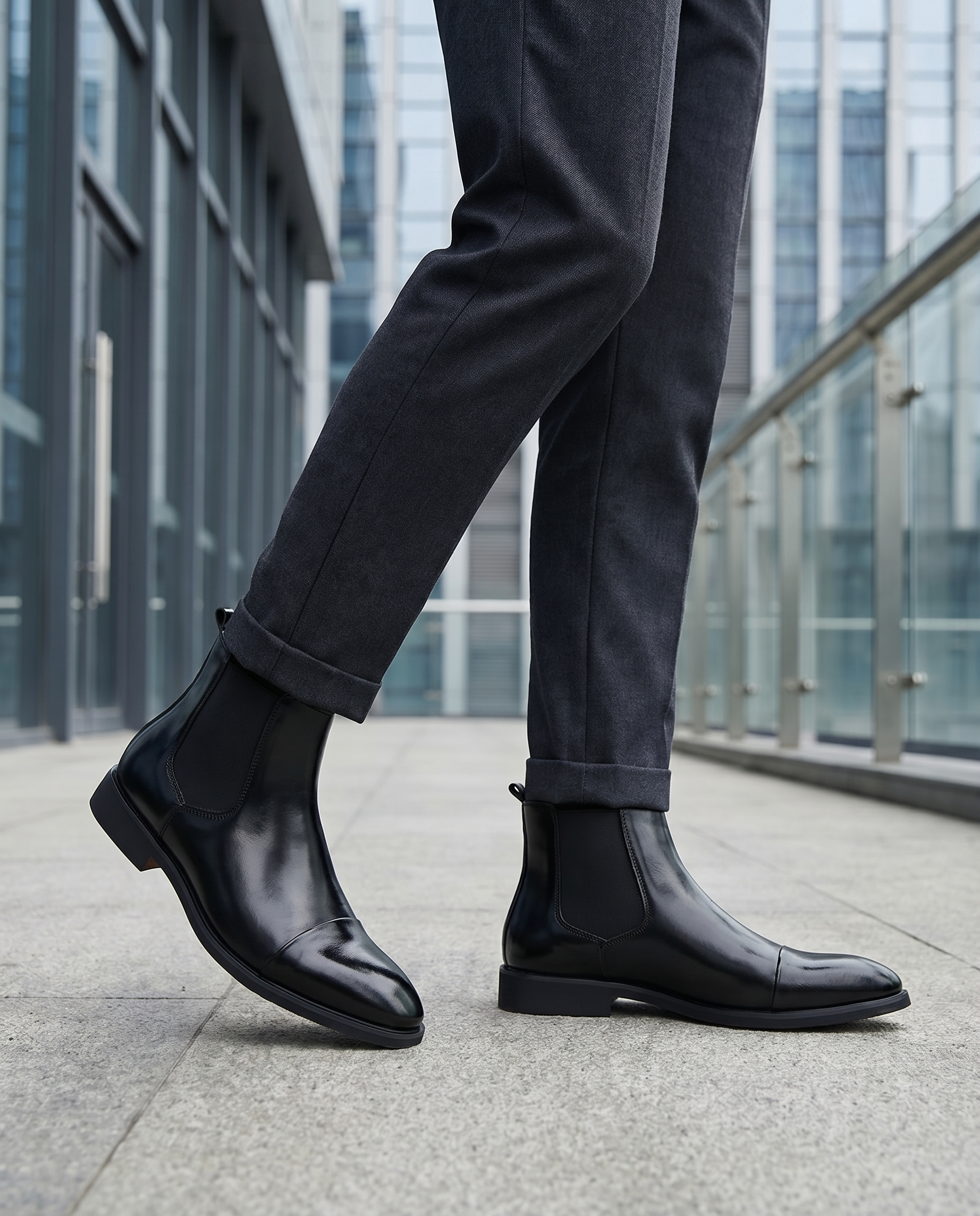 Herre Chelsea-støvler Klassisk ankel-design