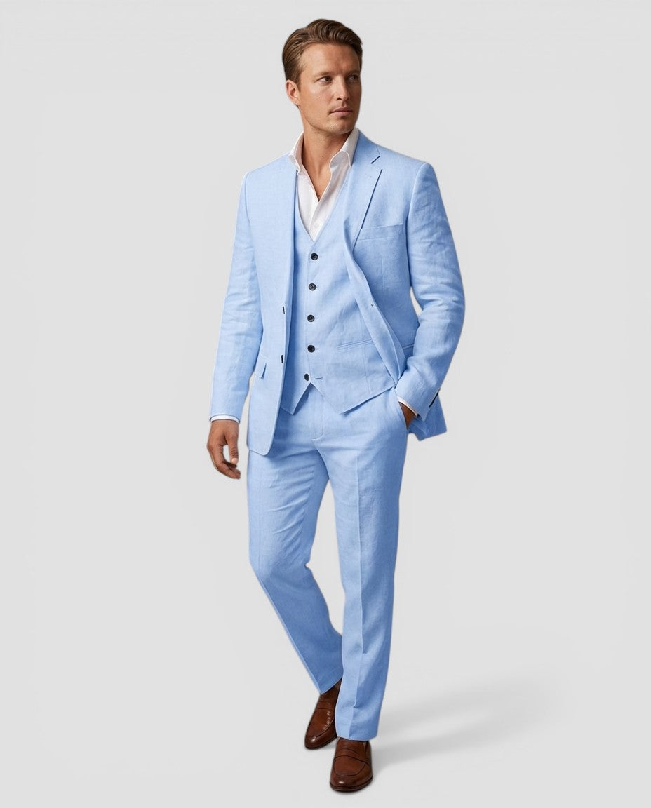 Jensen og Madsen | Herre 3-Delt Jakkesæt Bryllup Elegant Sommer