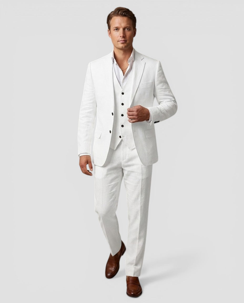 Jensen og Madsen | Herre 3-Delt Jakkesæt Bryllup Elegant Sommer