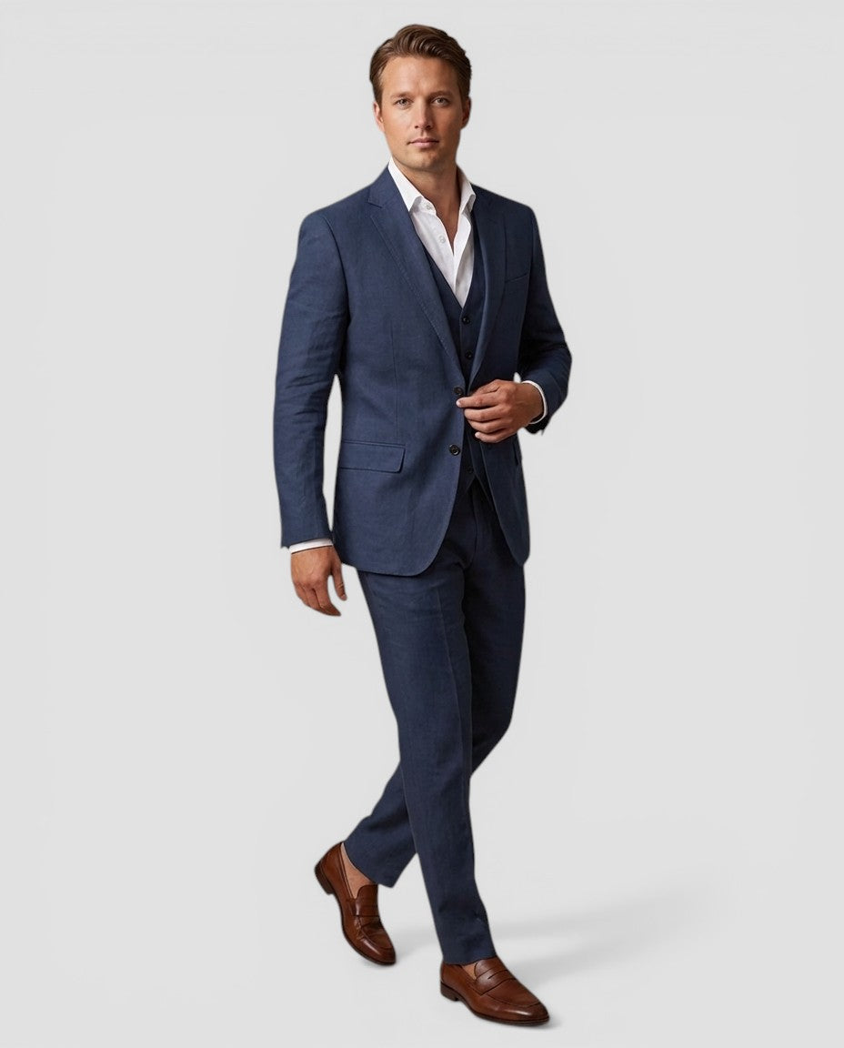 Jensen og Madsen | Herre 3-Delt Jakkesæt Bryllup Elegant Sommer