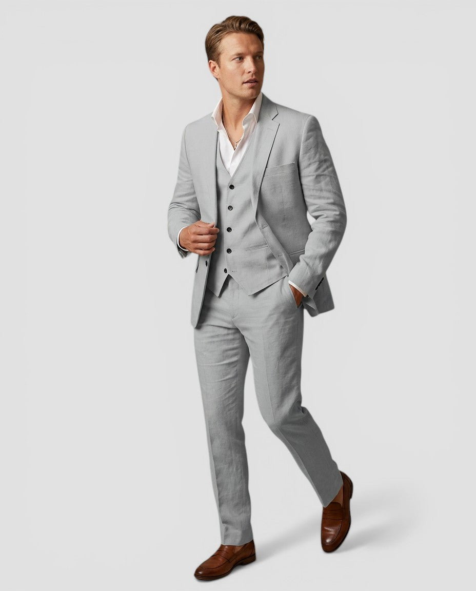 Jensen og Madsen | Herre 3-Delt Jakkesæt Bryllup Elegant Sommer