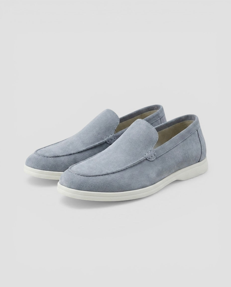 Jensen og Madsen | Suede Loafers Herre Uden Snørebånd Klassisk Stil