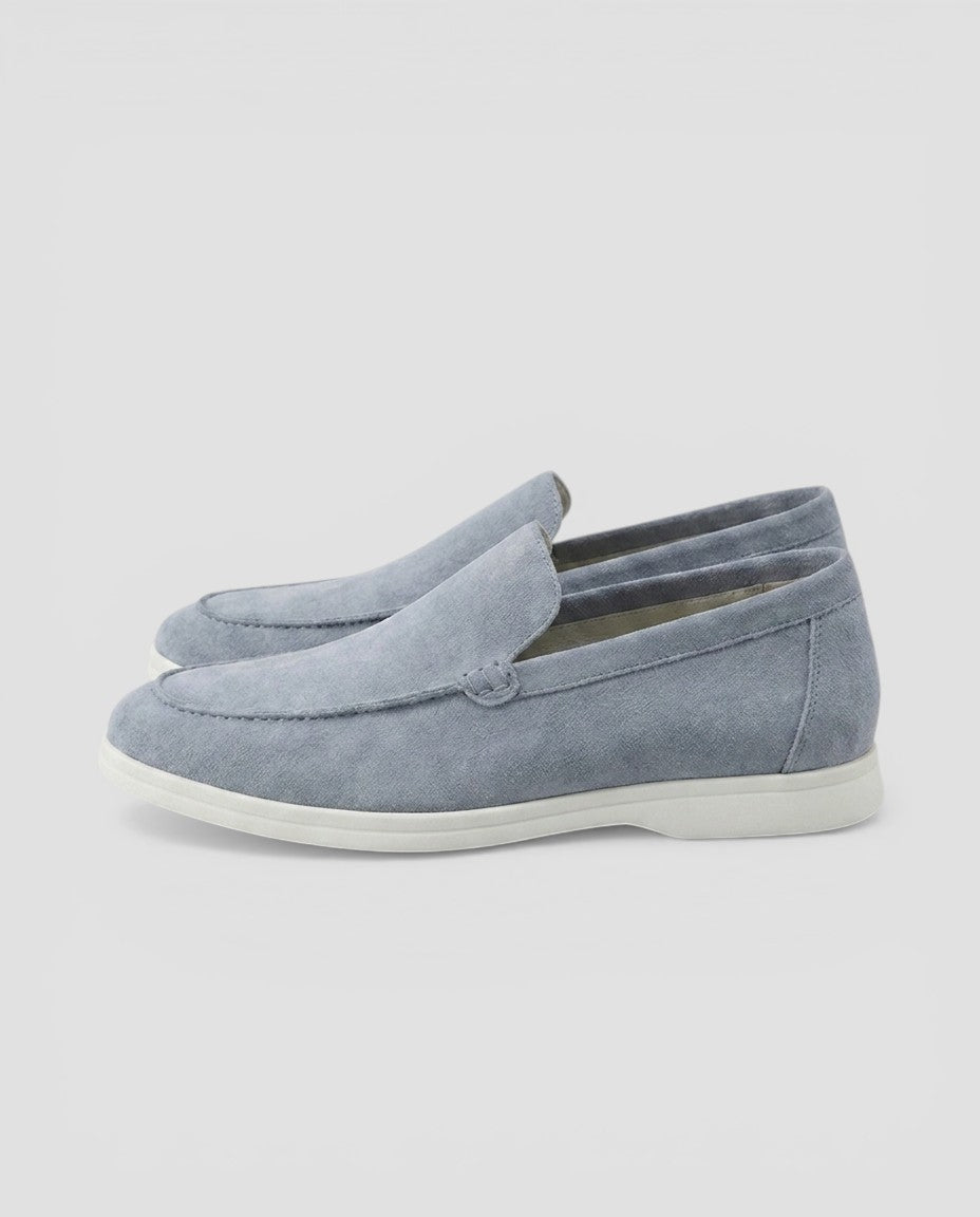 Jensen og Madsen | Suede Loafers Herre Uden Snørebånd Klassisk Stil