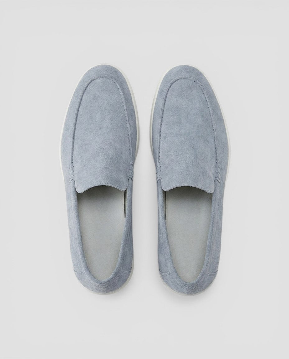 Jensen og Madsen | Suede Loafers Herre Uden Snørebånd Klassisk Stil
