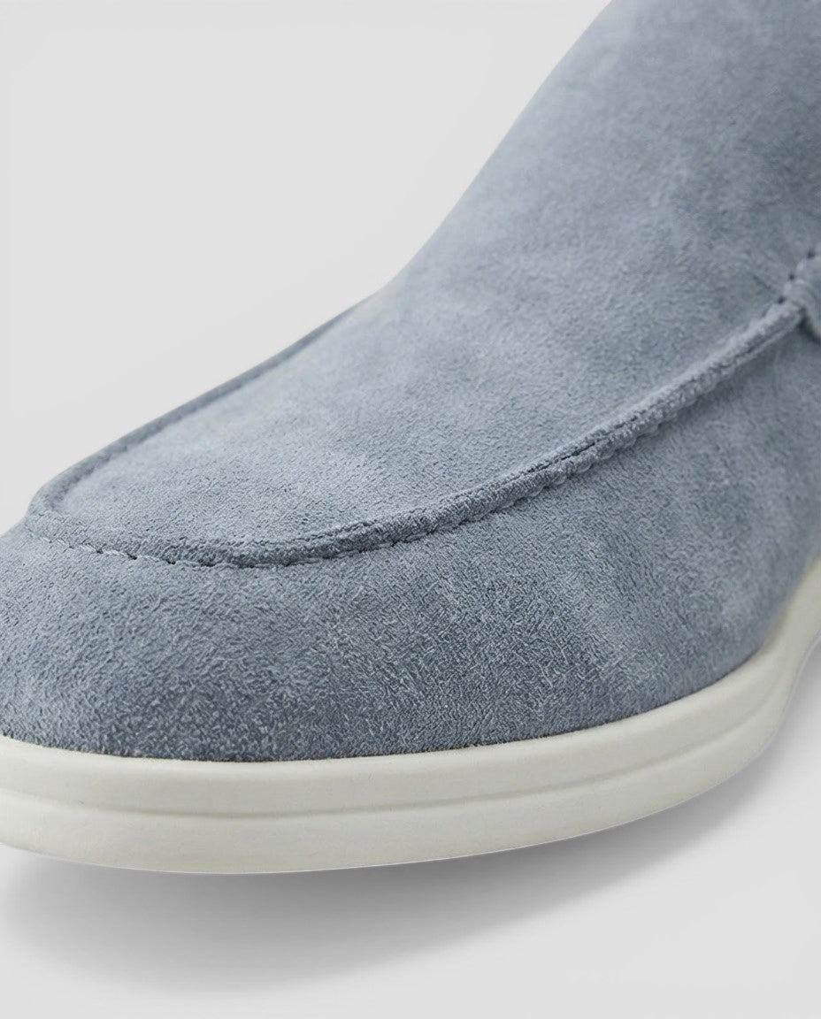 Jensen og Madsen | Suede Loafers Herre Uden Snørebånd Klassisk Stil
