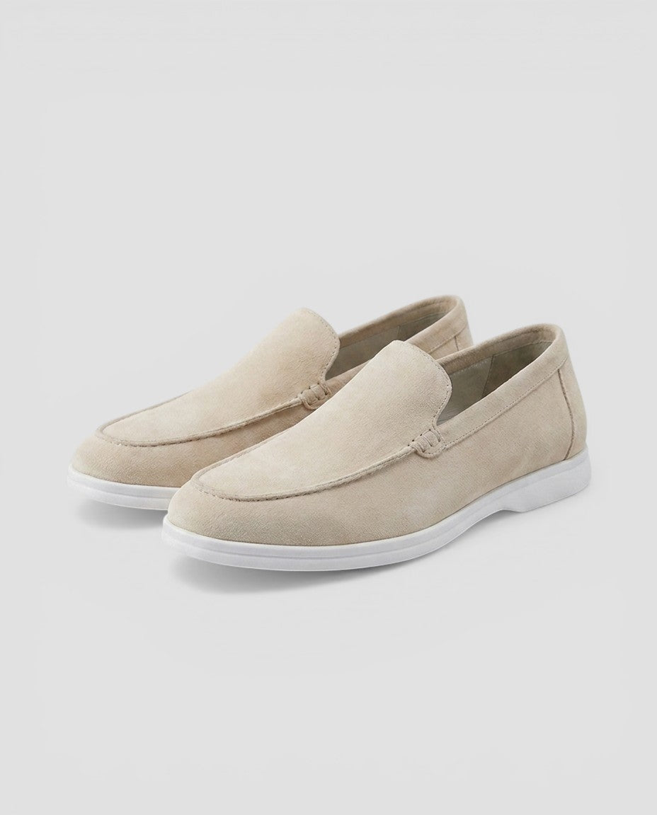 Jensen og Madsen | Suede Loafers Herre Uden Snørebånd Klassisk Stil