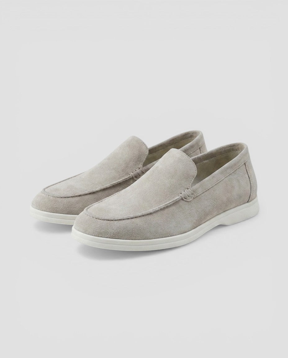 Jensen og Madsen | Suede Loafers Herre Uden Snørebånd Klassisk Stil