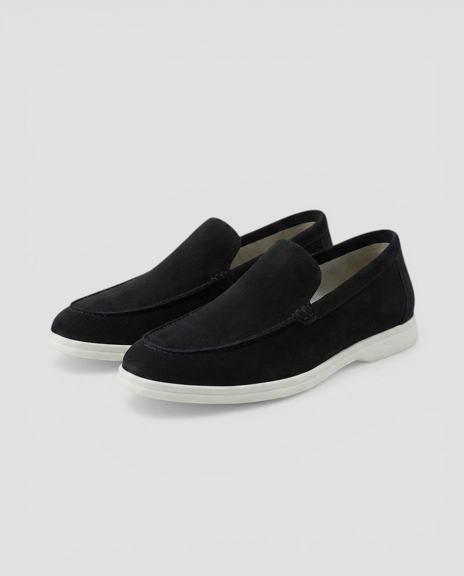 Jensen og Madsen | Suede Loafers Herre Uden Snørebånd Klassisk Stil