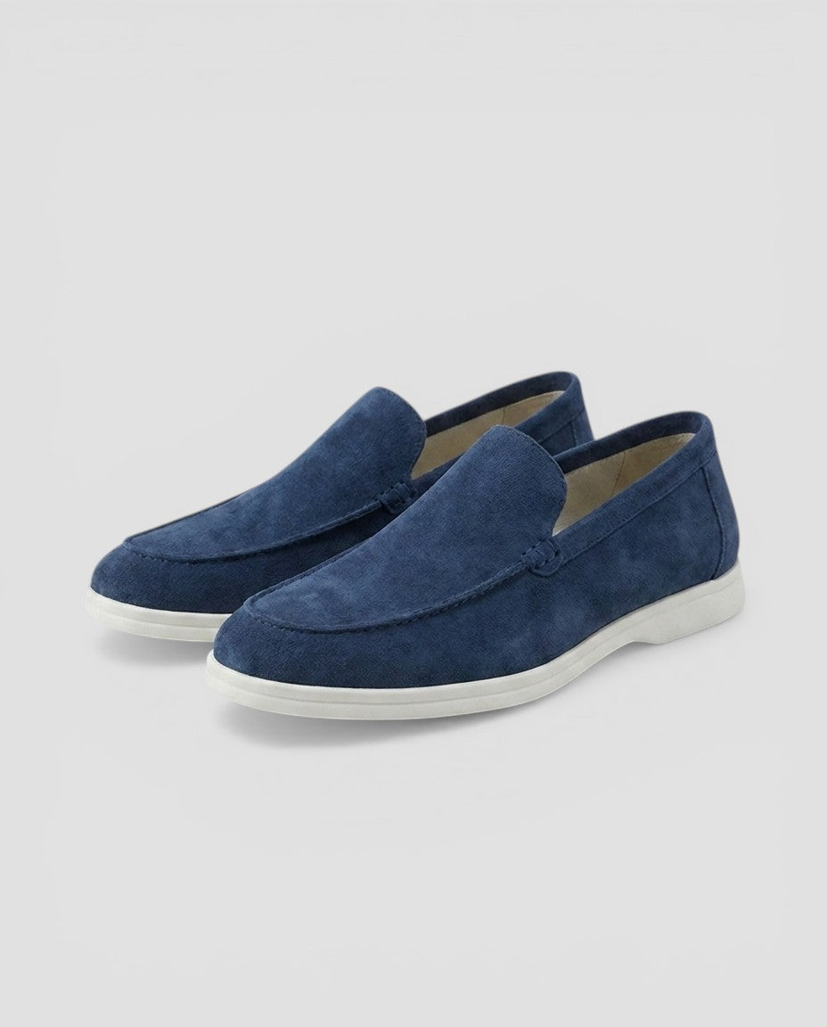 Jensen og Madsen | Suede Loafers Herre Uden Snørebånd Klassisk Stil