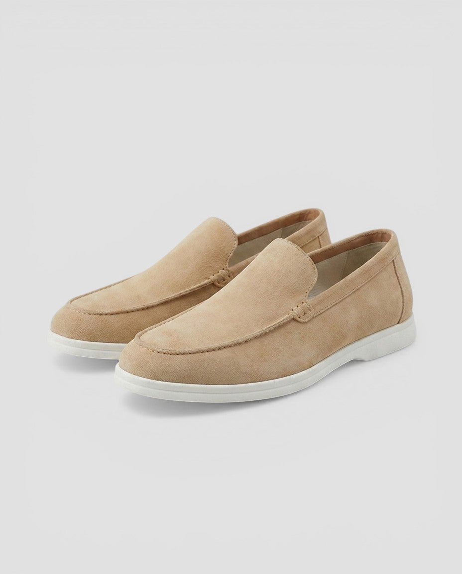 Jensen og Madsen | Suede Loafers Herre Uden Snørebånd Klassisk Stil