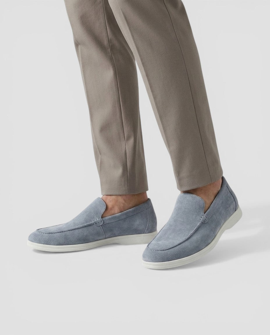 Jensen og Madsen | Suede Loafers Herre Uden Snørebånd Klassisk Stil
