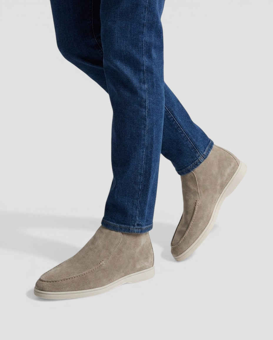 Jensen og Madsen | Suede Sko Herre uden Snørebånd Elegant