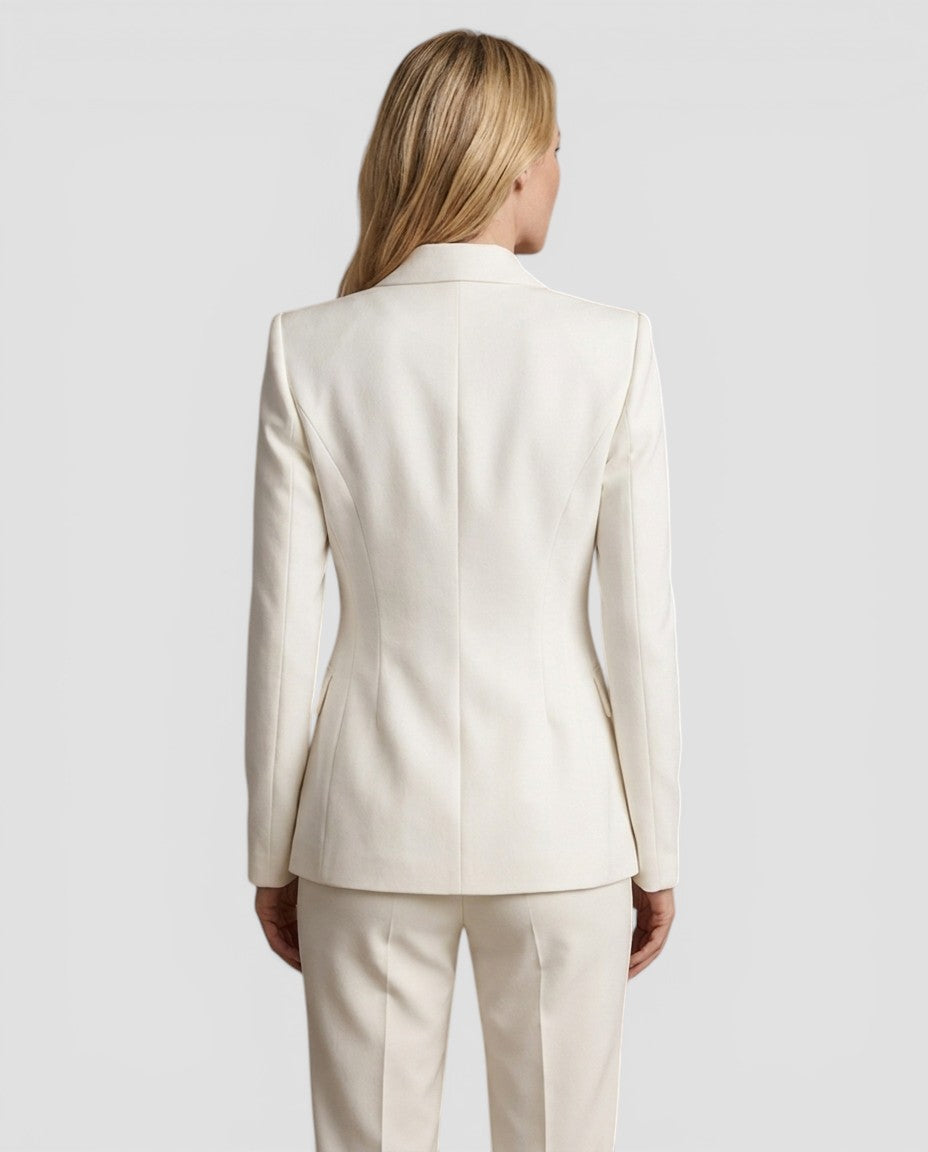 Jensen og Madsen | Dame Blazer Jakke Dobbeltknappet Elegant Pasform