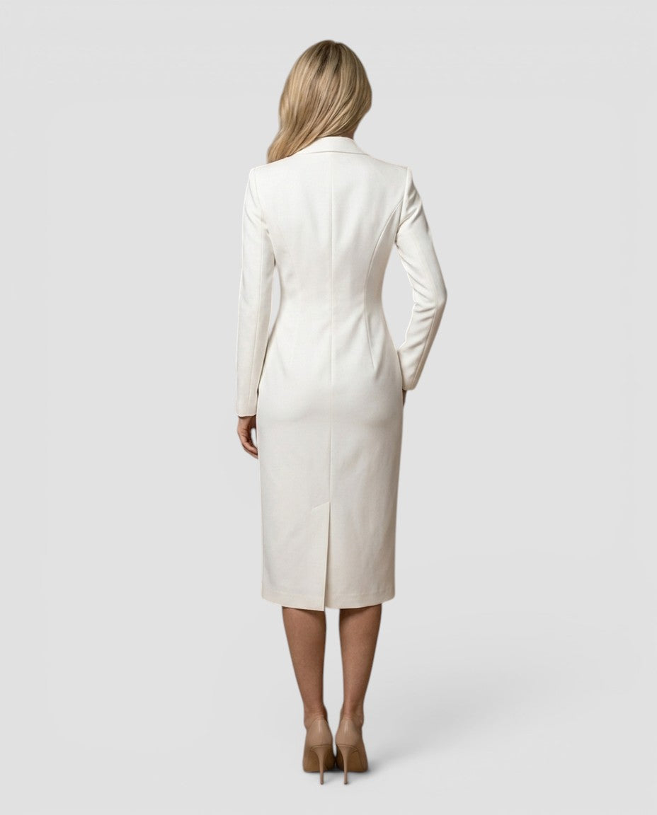 Jensen og Madsen | Dame Gallakjole med Revers Midi Elegant Pasform