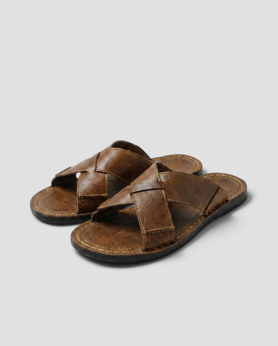 Jensen og Madsen | Herre Sandaler med Krydsrem Uden Snørebånd
