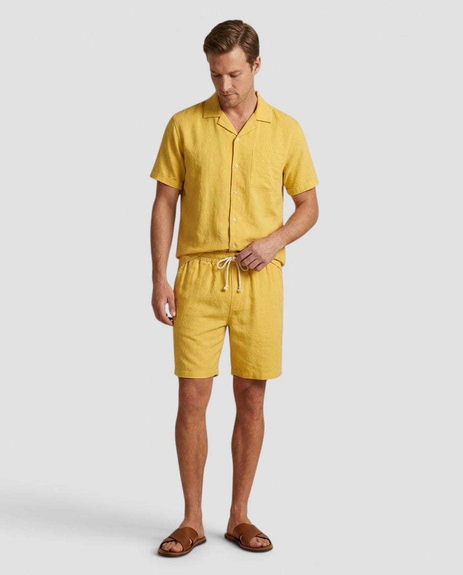 Jensen og Madsen | Herre Sæt Skjorte og Shorts til Sommer Ferie