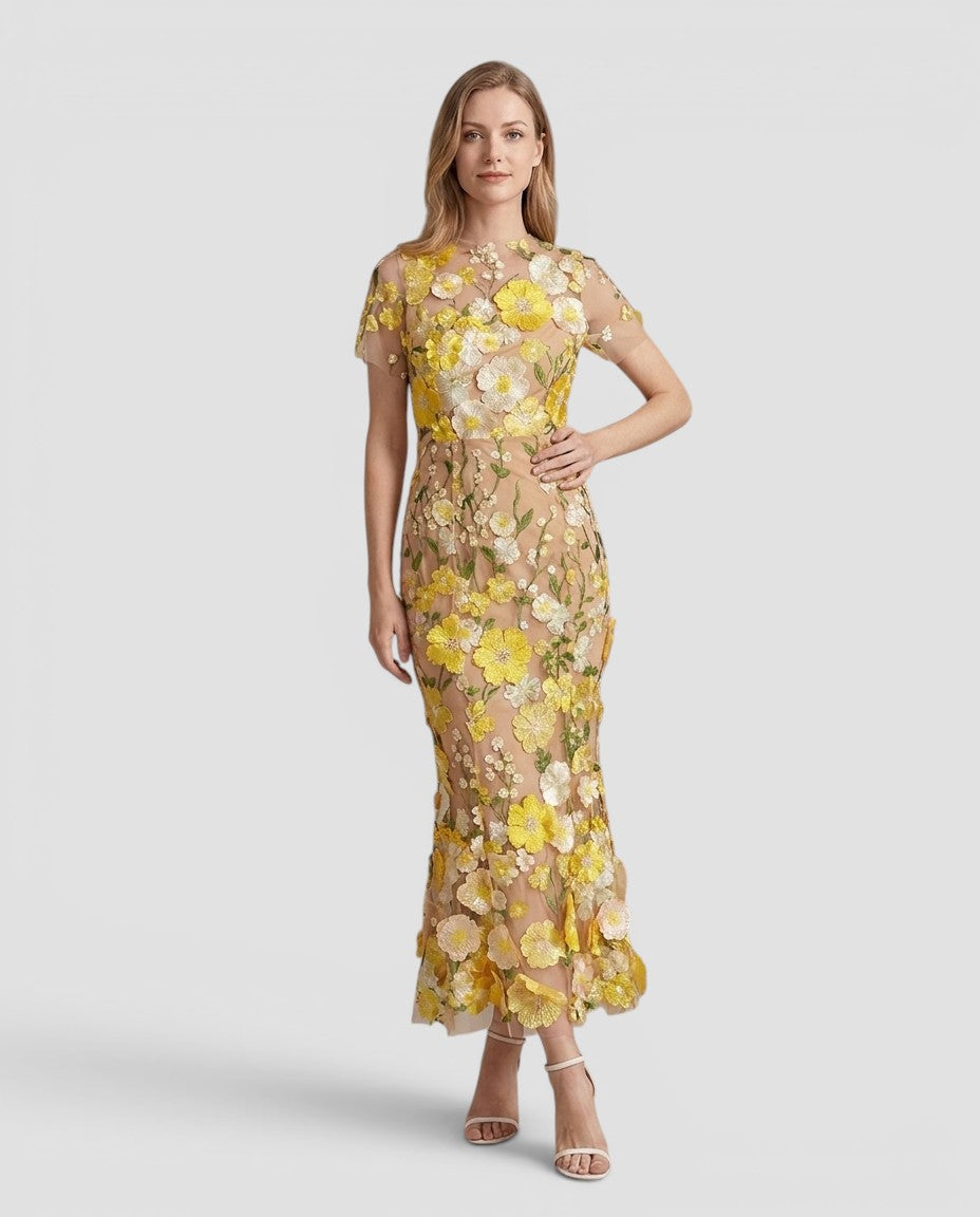 Jensen og Madsen | Gallakjole Dame Blomsterbroderi Elegant Fest