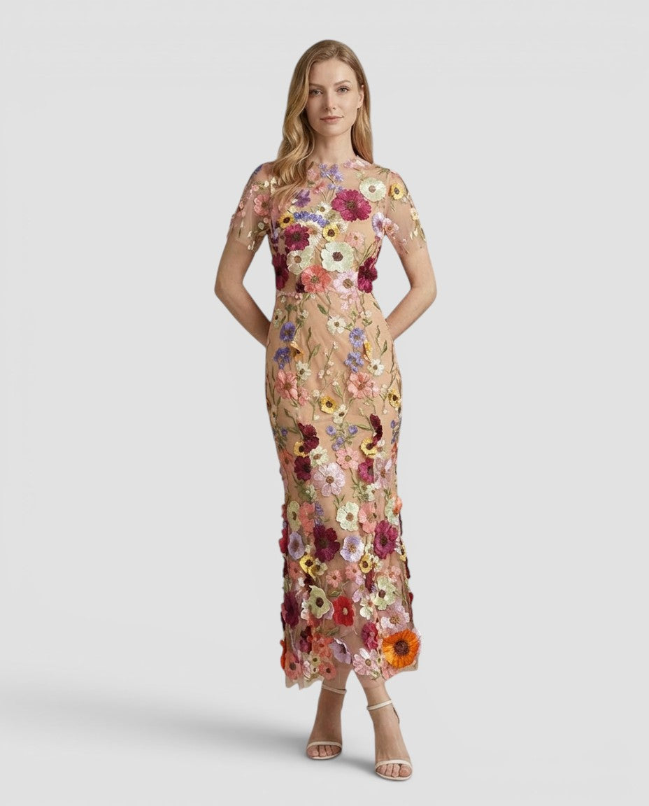Jensen og Madsen | Gallakjole Dame Blomsterbroderi Elegant Fest
