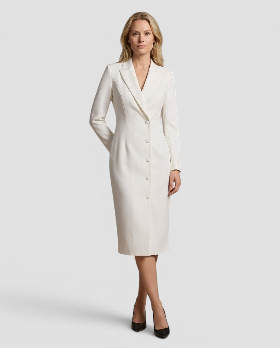 Jensen og Madsen | Dame Gallakjole med Revers Midi Elegant Fest