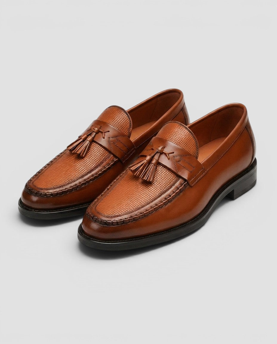 Jensen og Madsen | Herre Loafers med Kvast Uden Snørebånd