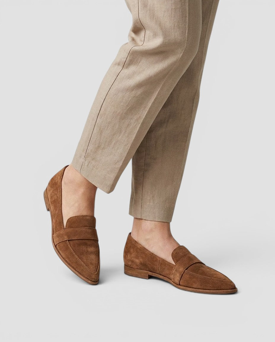 Jensen og Madsen | Dame Loafers med Spids Tå til Forår og Hverdag