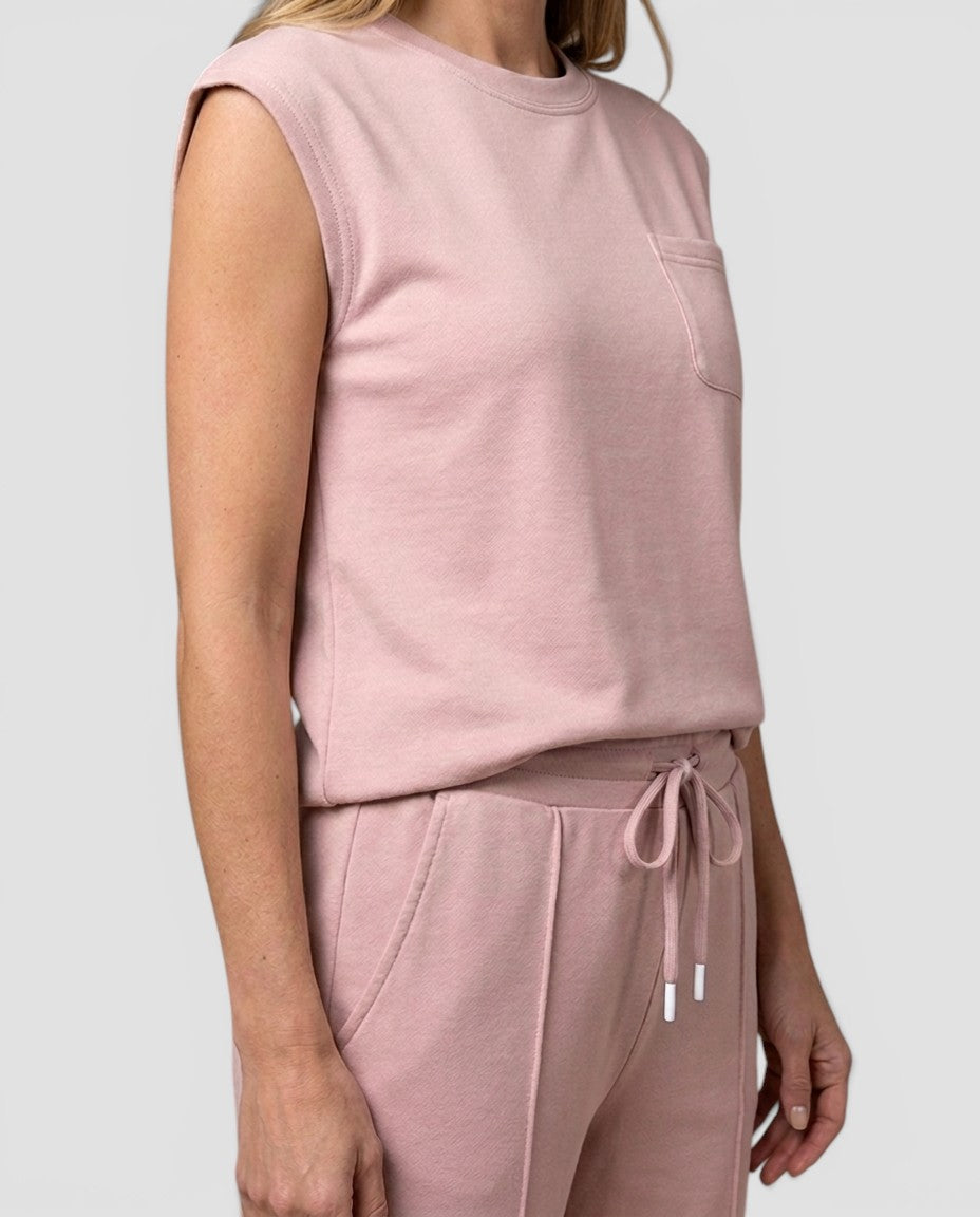 Jensen og Madsen | Dame Jumpsuit med Vide Ben Rund Hals Elegant