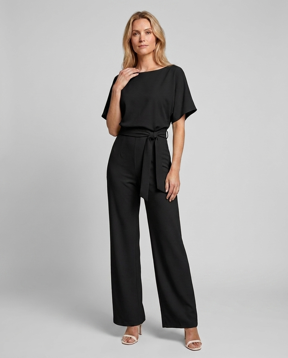 Jensen og Madsen | Dame Jumpsuit med Vide Ben til Fest og Middag