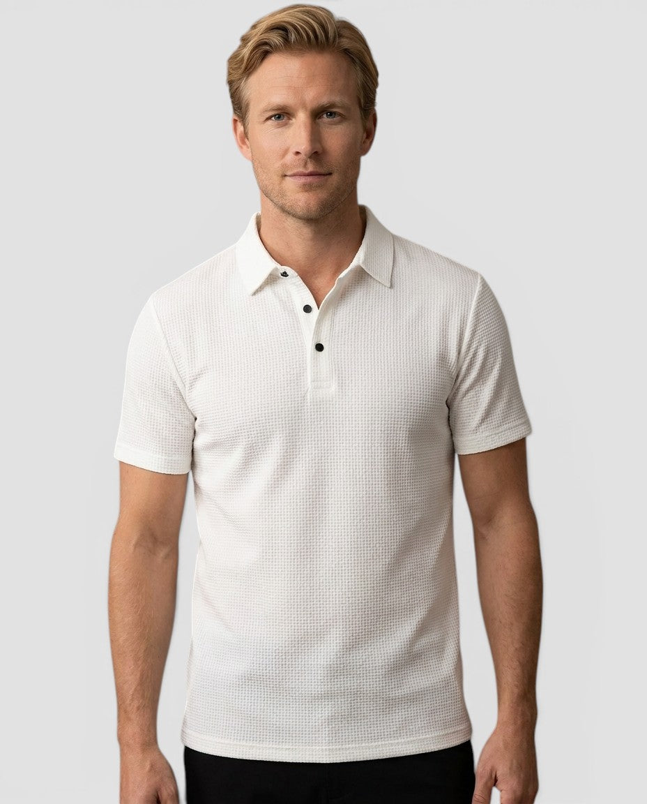 Jensen og Madsen | Polo Shirt Herre Klassisk Krave Kortærmet Elegant