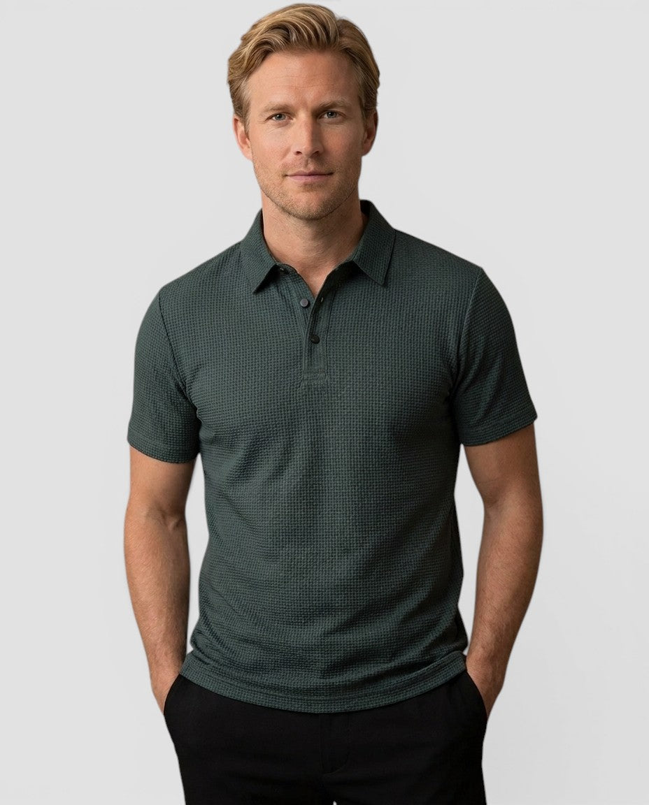 Jensen og Madsen | Polo Shirt Herre Klassisk Krave Kortærmet Elegant