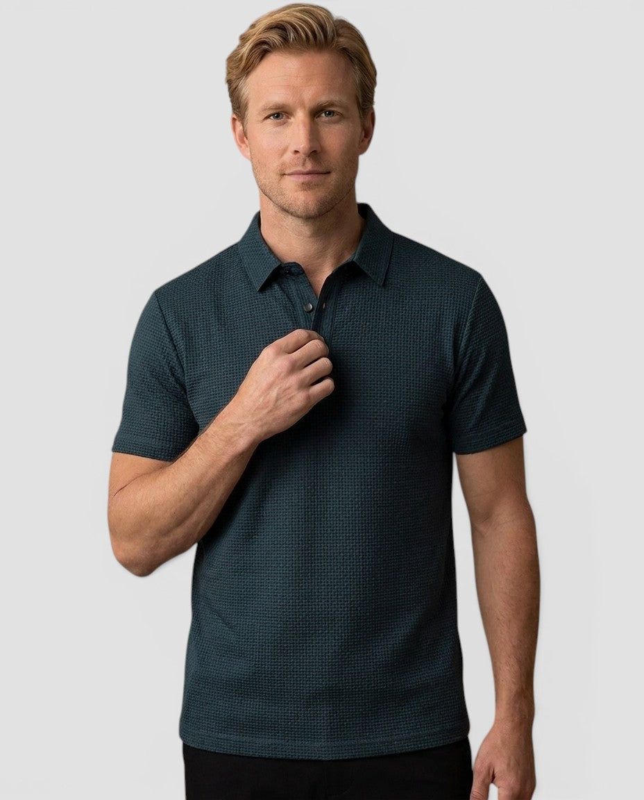 Jensen og Madsen | Polo Shirt Herre Klassisk Krave Kortærmet Elegant