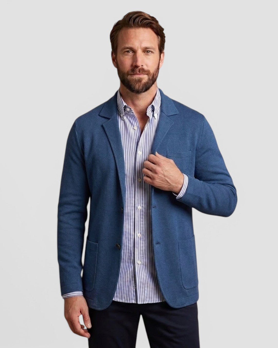 Jensen og Madsen | Herre Blazer Klassisk Snit Afslappet Stil