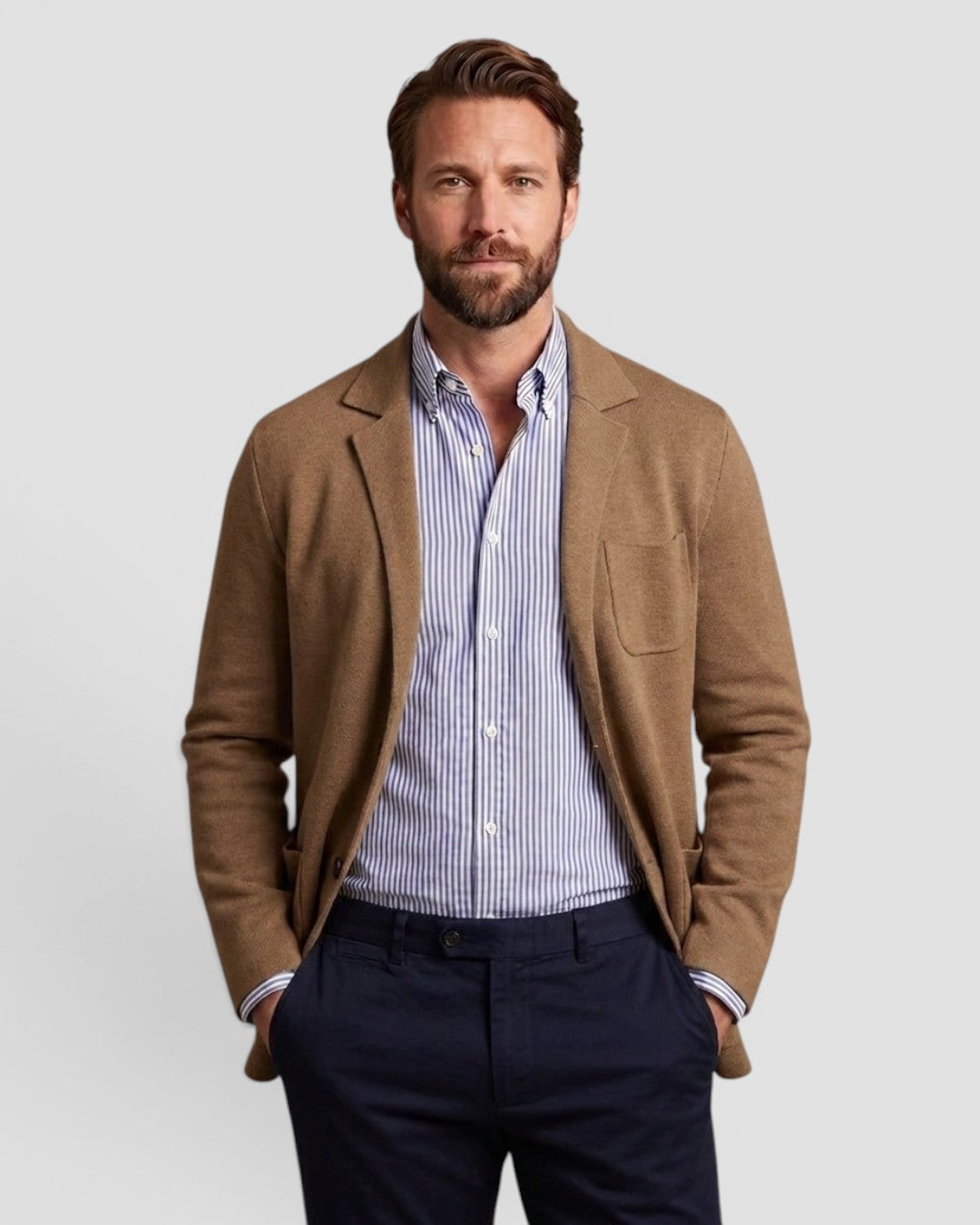 Jensen og Madsen | Herre Blazer Klassisk Snit Afslappet Stil