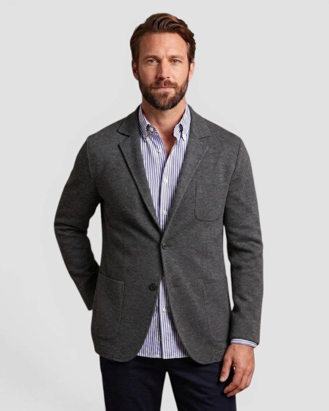 Jensen og Madsen | Herre Blazer Klassisk Snit Afslappet Stil