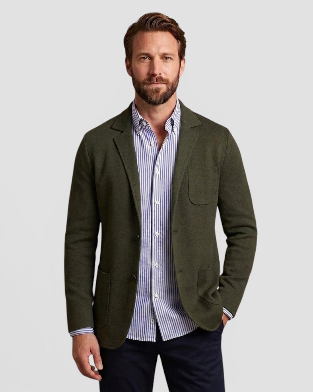 Jensen og Madsen | Herre Blazer Klassisk Snit Afslappet Stil