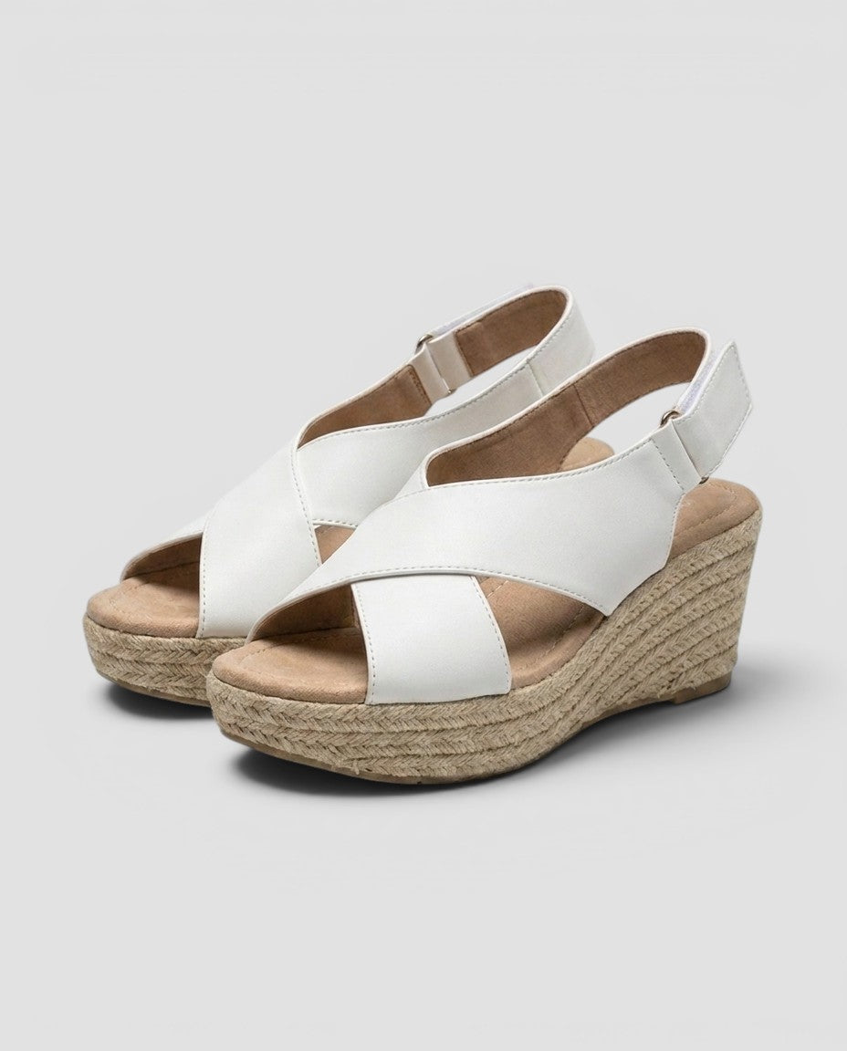 Jensen og Madsen | Dame Sandaler med Platform Peep Toe Romersk Stil