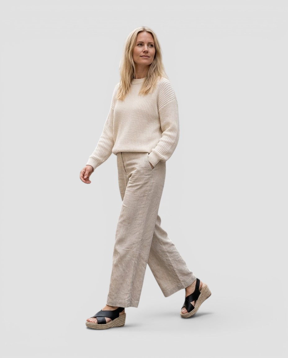Jensen og Madsen | Dame Sandaler med Platform Peep Toe Romersk Stil