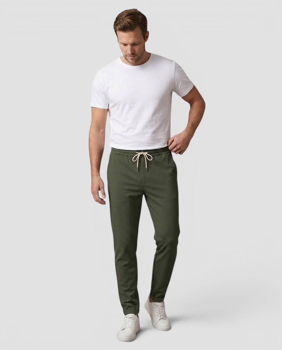 Jensen og Madsen | Herre Bukser med Stræk Elastisk Talje Slim Pasform